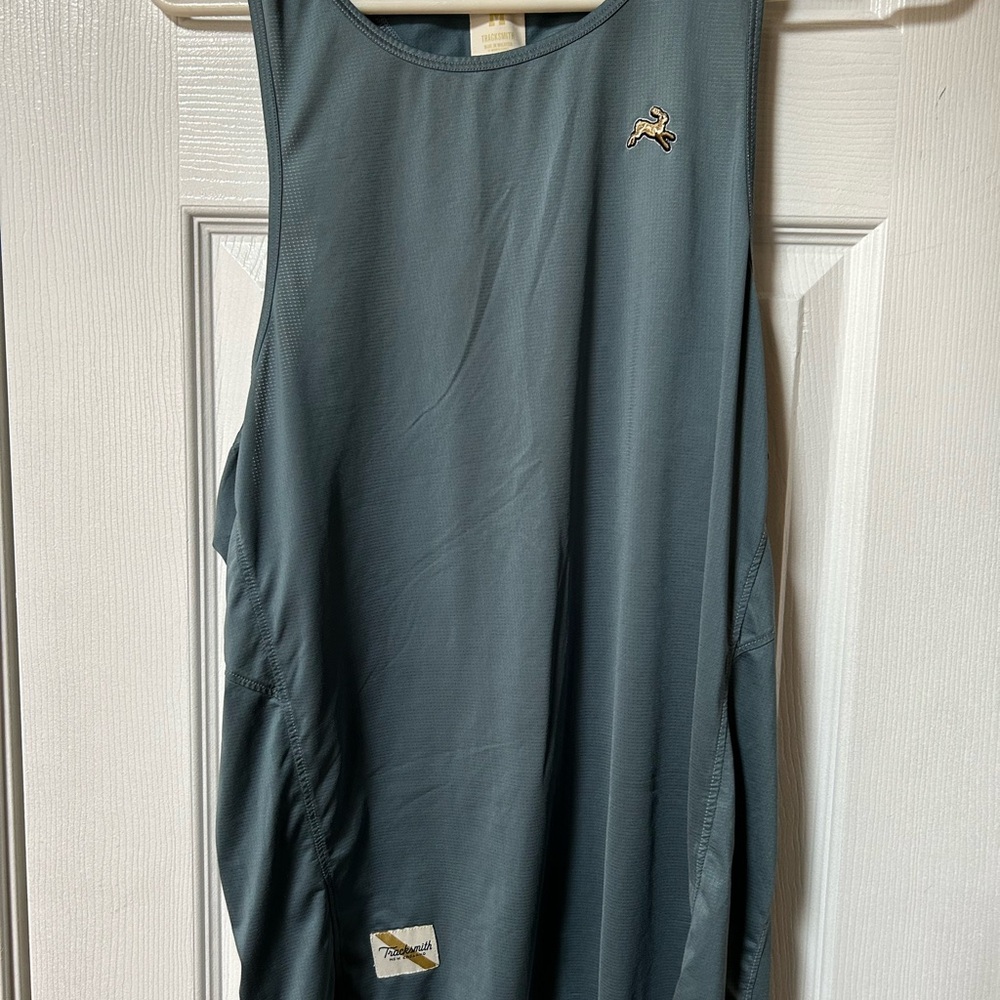 Tracksmith Blue/gray Men's Tank Top